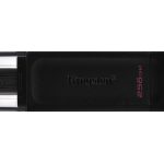 Kingston DataTraveler 70 256GB USB 3.2 Stick με σύνδεση USB-C Μαύρο