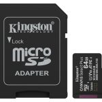 Kingston Canvas Select Plus microSDHC 64GB Class 10 U1 V10 A1 UHS-I με αντάπτορα