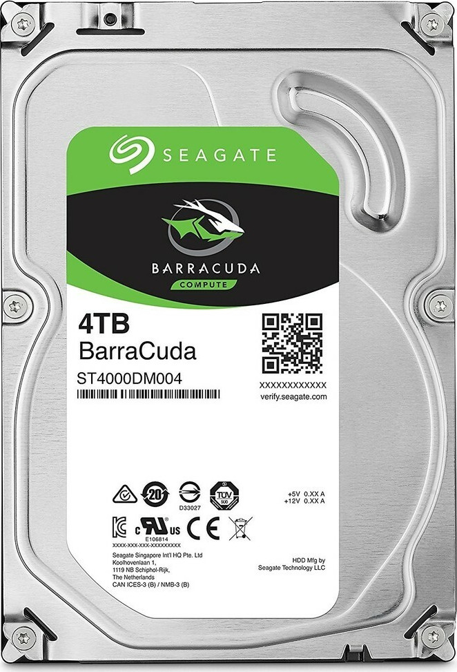 Seagate Barracuda 4TB HDD Σκληρός Δίσκος 3.5" SATA III 5400rpm με 256MB Cache για Desktop ST4000DM004 - Image 1