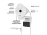 Logitech Brio 300 Web Camera Full HD 1080p Λευκή 960-001442 - Image 8