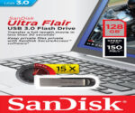 Sandisk Ultra Flair 128GB USB 3.0 Μαύρο - Image 3