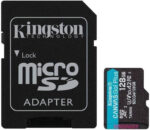 Kingston microSDXC 128GB Class 10 U3 V30 A2 UHS-I