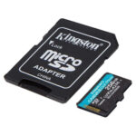 Kingston Canvas Go Plus microSDXC 256GB Class 10 U3 V30 A2 UHS-I με αντάπτορα - Image 2