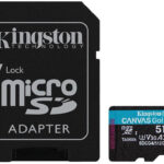 Kingston Canvas Go Plus SDXC 512GB Class 10 U3 V30 A2 UHS-I με αντάπτορα