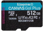 Kingston Canvas Go Plus SDXC 512GB Class 10 U3 V30 A2 UHS-I με αντάπτορα - Image 2