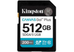 Kingston Canvas Go Plus SDXC 512GB Class 10 U3 V30 UHS-I με αντάπτορα
