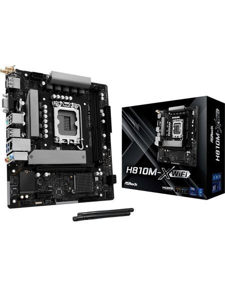 20250526155026_asrock_h810m_x_wifi_motherboard_micro_atx_me_intel_1851_socket ASRock H810M-X WiFi - Image 1