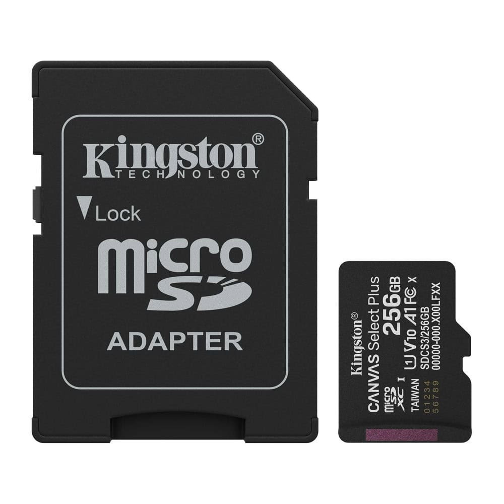 20250715094653_256gb_microsdhc_memory_card_adapter_kingston_canvas_select_plus_class_10_uhs_i_read_speed_up_to_150mb_s 256gb Microsdhc Memory Card Adapter Kingston Canvas Select Plus Class 10 Uhs-i Read Speed Up To 150mb/s - Image 1