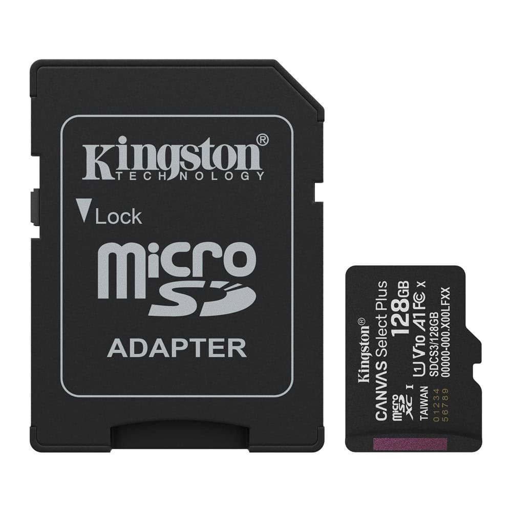 20250718123326_128gb_microsdhc_memory_card_adapter_kingston_canvas_select_plus_class_10_uhs_i_read_speed_up_to_150mb_s Kingston Canvas Select Plus microSDHC 128GB Class 10 U1 V10 A1 UHS-I με αντάπτορα - Image 1