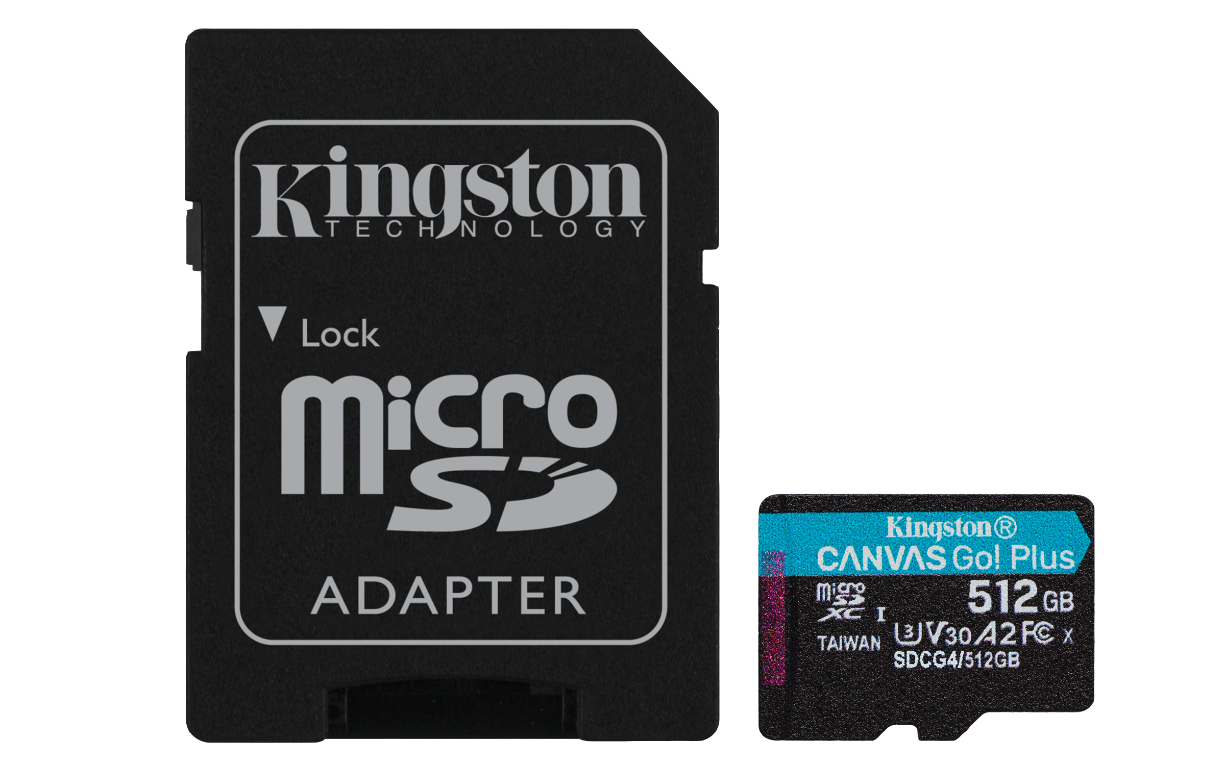 2c01d39d6b8252c8468d5bf2cb5cf88dd40fd47b Kingston Canvas Go Plus SDXC 512GB Class 10 U3 V30 A2 UHS-I με αντάπτορα - Image 1