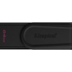 Kingston Datatraveler Exodia S 64GB USB 3.2 Stick Γκρι