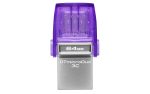 Kingston DataTraveler MicroDuo 3C 64GB USB 3.1 Stick με σύνδεση USB-A & USB-C Μωβ - Image 3