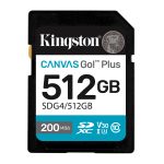 Kingston Canvas Go Plus SDXC 512GB Class 10 U3 V30 UHS-I με αντάπτορα