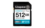 Kingston Canvas Go Plus SDXC 512GB Class 10 U3 V30 UHS-I με αντάπτορα