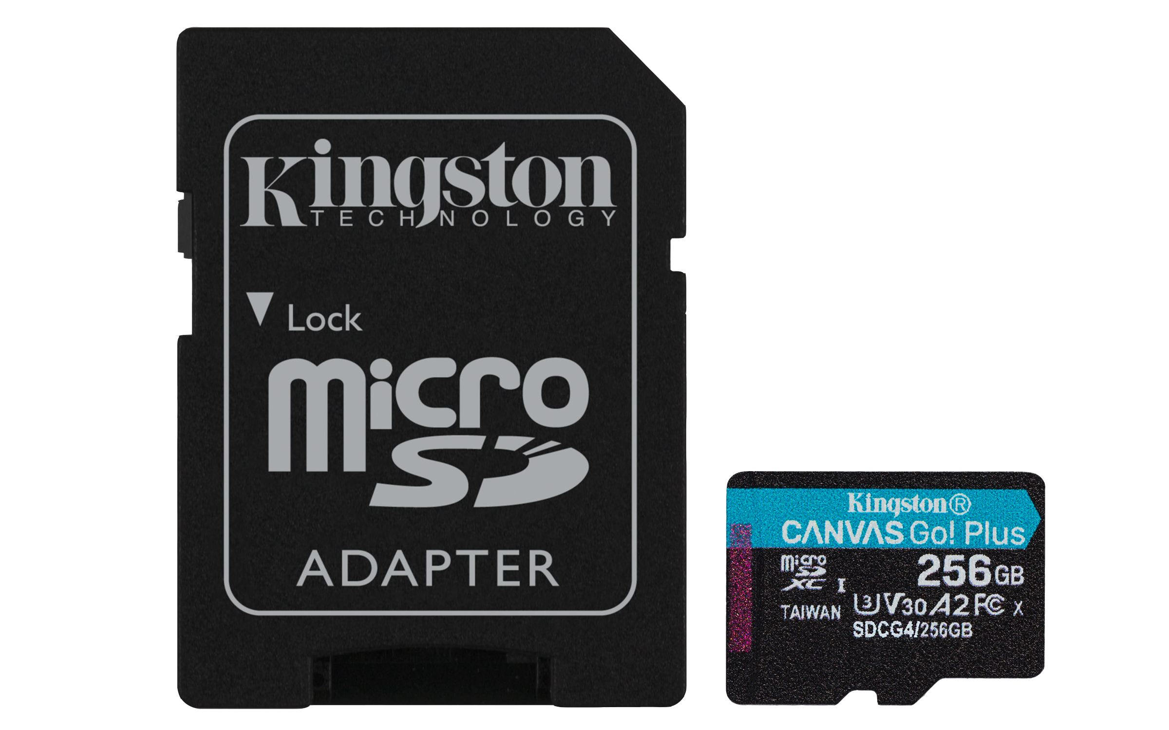 6527bada18a31f48f9a4d1e5134ea5ead92fe91c Kingston Canvas Go Plus microSDXC 256GB Class 10 U3 V30 A2 UHS-I με αντάπτορα - Image 1