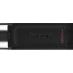 Kingston DataTraveler 70 128GB USB 3.2 Stick με σύνδεση USB-C Μαύρο