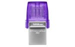 Kingston DataTraveler MicroDuo 3C 128GB USB 3.1 Stick με σύνδεση USB-A & USB-C Μωβ - Image 3