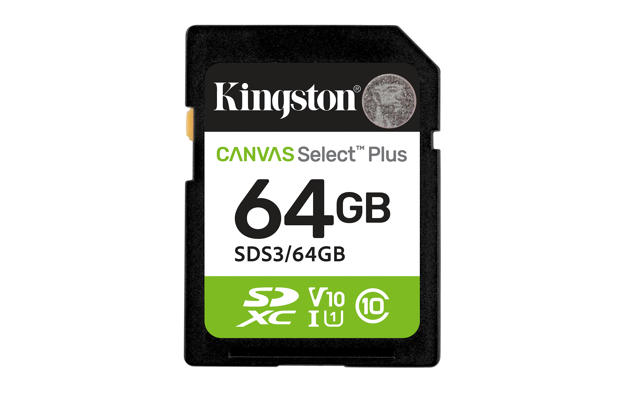 8ac856612480792590a03cb6277409f26bc526fd 64gb Sd Memory Card Kingston Canvas Select Plus Uhs-i U1 V10 Read Speed Up To 100mb/s - Image 1