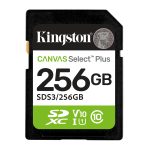 256gb Sd Memory Card Kingston Canvas Select Plus Class 10 Uhs-i Read Speed Up To 100mb/s