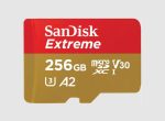 Sandisk Extreme microSDXC 256GB U3 V30 A2 UHS-I