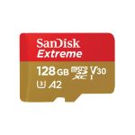 Sandisk Extreme microSDXC 128GB Class 10 U3 V30 A2 UHS-I με αντάπτορα