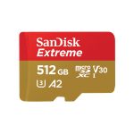 Sandisk Extreme microSDXC 512GB U3 V30 A2 UHS-I