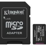256gb Microsdhc Memory Card Adapter Kingston Canvas Select Plus Class 10 Uhs-i Read Speed Up To 150mb/s