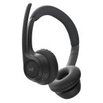 Logitech Zone Ασύρματα Bluetooth On Ear Ακουστικά με 20 ώρες Λειτουργίας Μαύρα