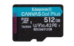 Kingston Canvas Go Plus SDXC 512GB Class 10 U3 V30 A2 UHS-I με αντάπτορα - Image 2
