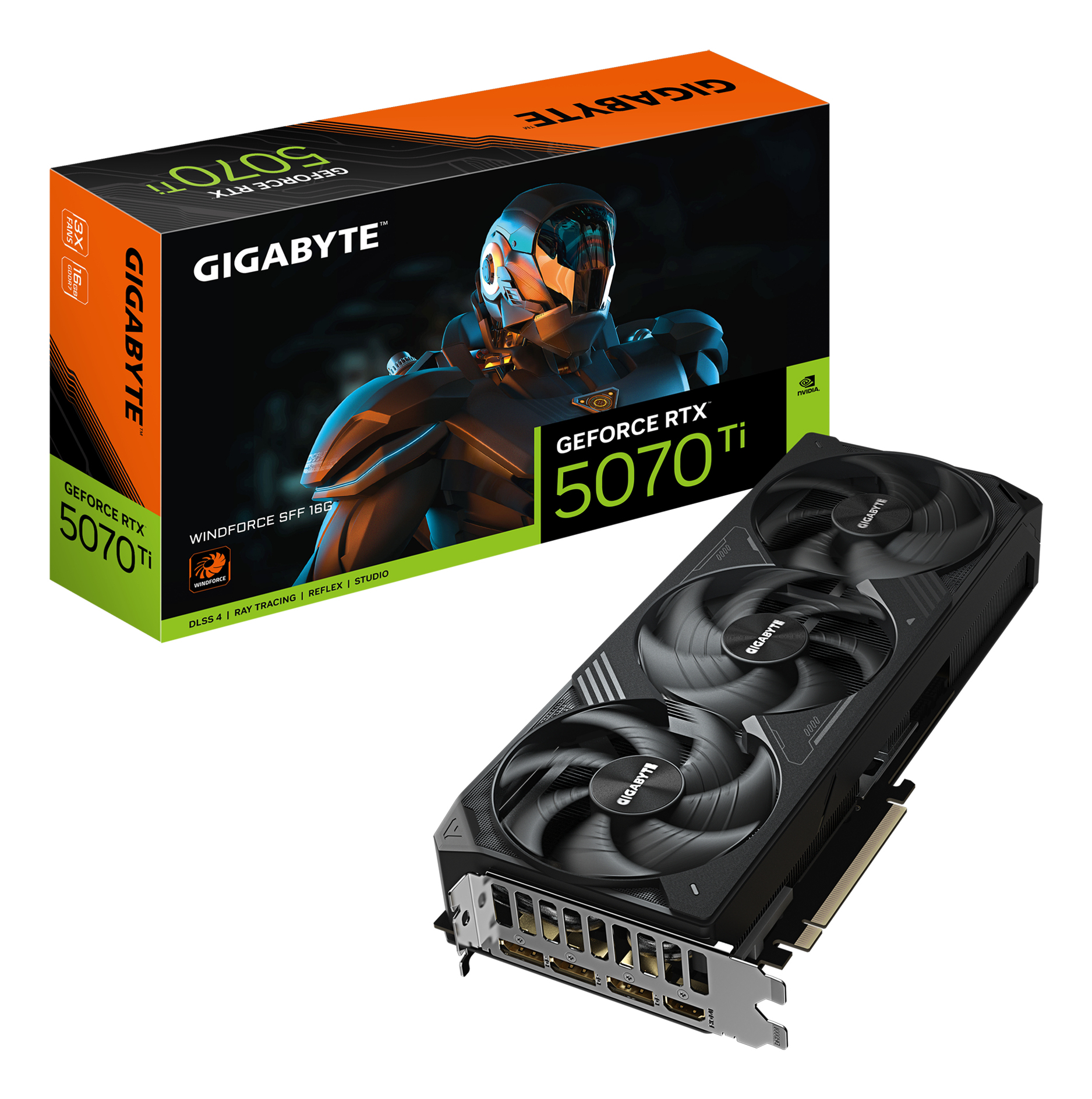 fb6c0dfc634589365538fec47a74291580323f51 Gigabyte GeForce RTX 5070 Ti 16GB Windforce SFF - Image 1