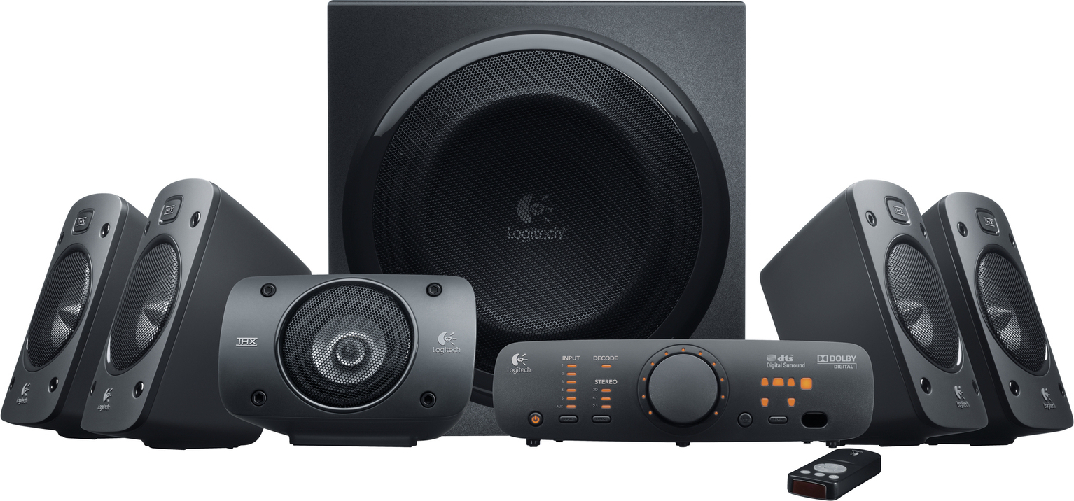 20150306151938_logitech_speaker_system_z906.jpeg Logitech Loudspeakers 980-000468 / Z906 Black - Image 1
