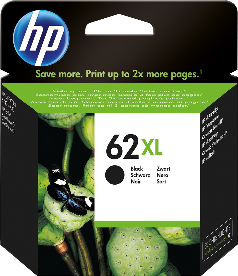 20150319145907_hp_62xl_black_high_yield_c2p05ae.jpeg HP Ink C2P05AE / 62XL XL Black - Image 1