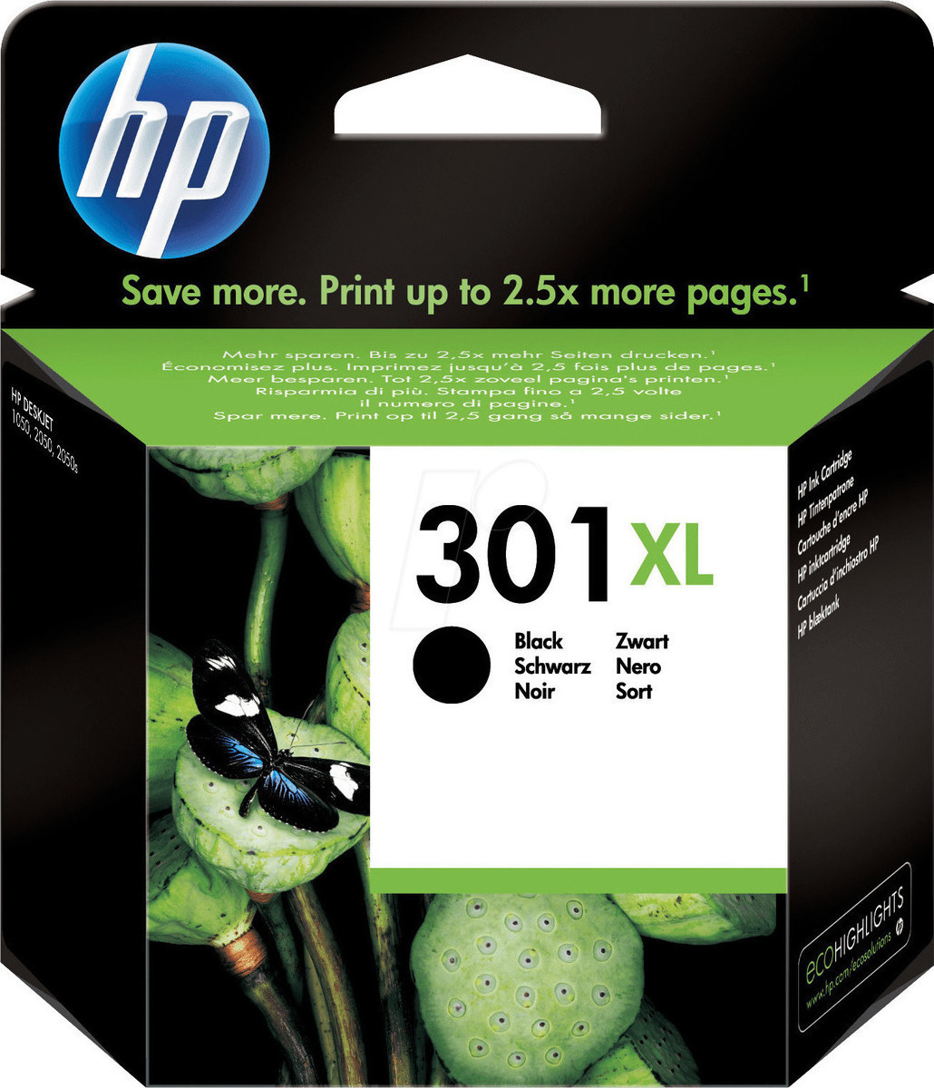 20171013161834_hp_301xl_black_ch563ee.jpeg HP Ink CH563EE / 301XL XL Black - Image 1