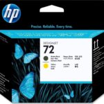 HP Printhead C9384A / 72 Matt Black, Yellow