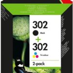 HP Tinte X4D37AE Nr.302 Multipack Schwarz Color BKCMY