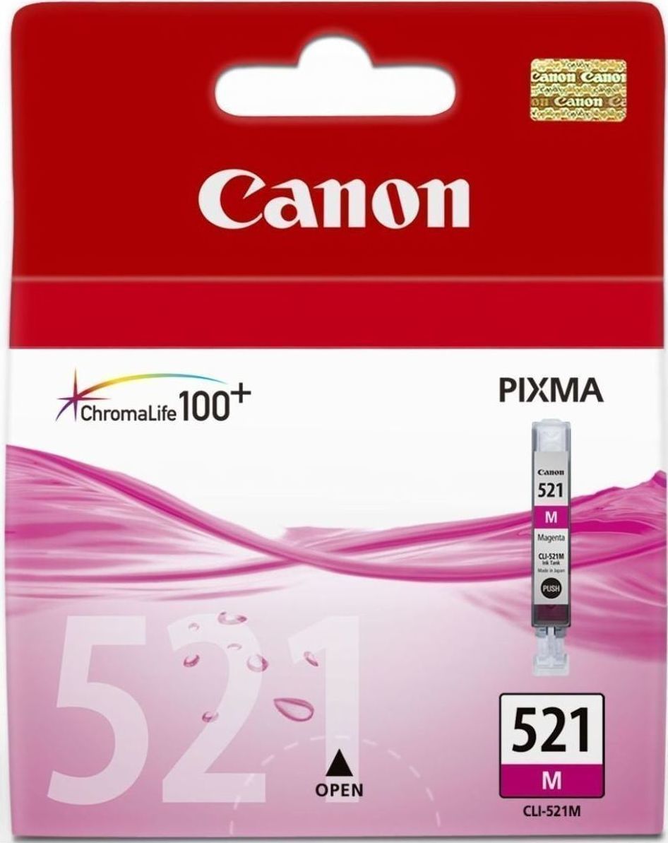 20171127170905_canon_cli_521m_magenta_2935b001.jpeg Canon Ink 2935B001 / CLI-521M Magenta - Image 1