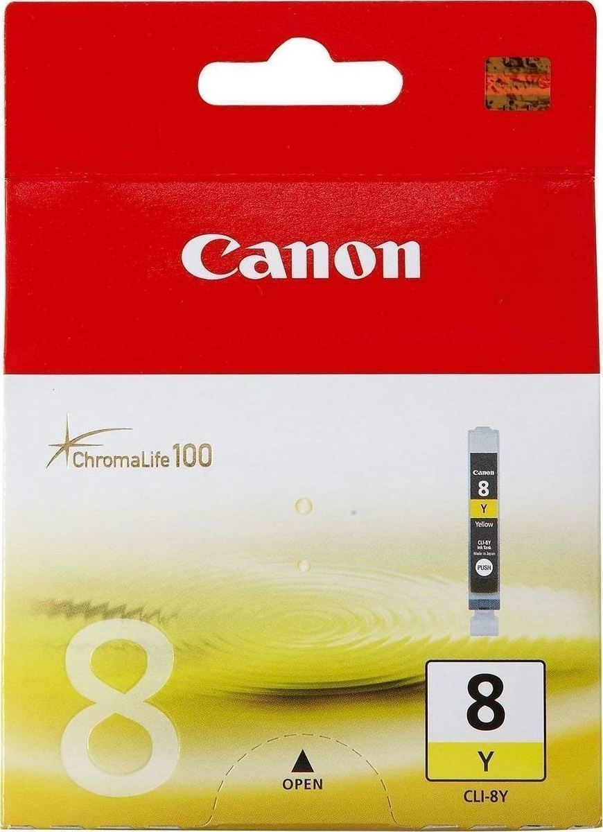 20171128170128_canon_cli_8y_yellow_0623b001.jpeg Canon Ink 0623B001 / CLI-8Y Yellow - Image 1