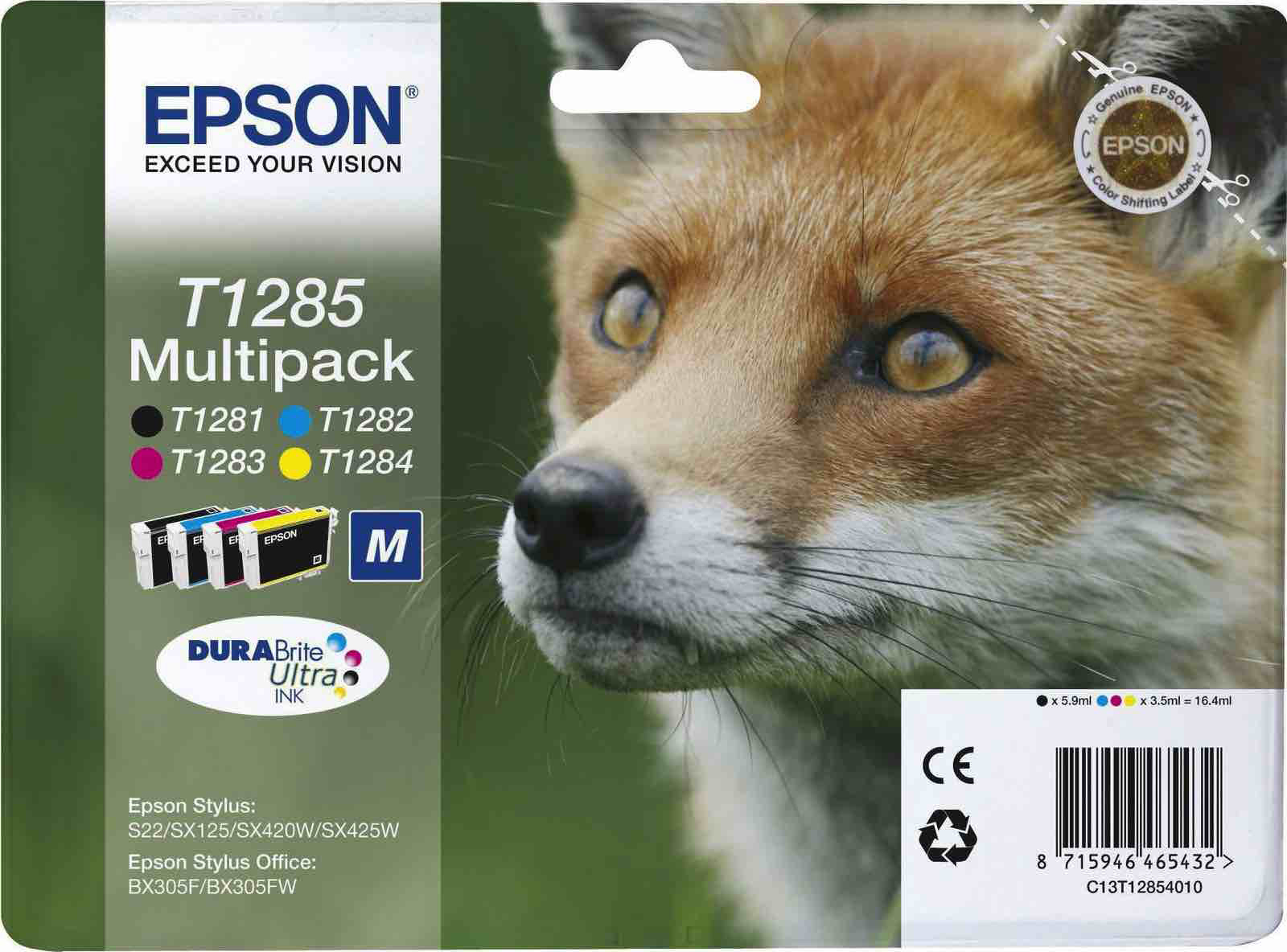 20171130144238_epson_t1285m_multipack_c13t128540.jpeg Epson Ink C13T12854012 / T1285 Multipack BK,C,M,Y - Image 1