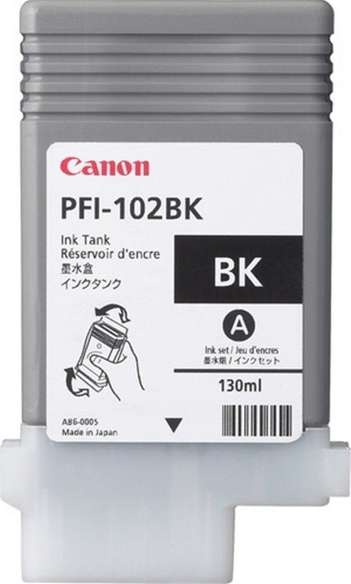 20171130163733_canon_pfi_102_black_130ml_0895b001.jpeg Canon Ink 0895B001 / PFI-102BK Black - Image 1