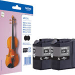 Brother Ink LC127XLBKBP2 / LC-127XLBKBP2 XL Doppelpack Black