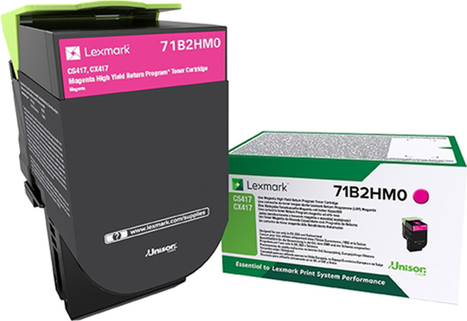 Lexmark Toner 71B2HM0 Magenta - Image 1