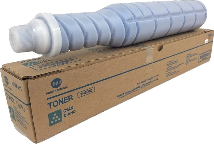 20180710111104_konica_minolta_tn_620c_cyan_toner_a3vx456.jpeg Konica Minolta Toner A3VX456 / TN620C Cyan - Image 1