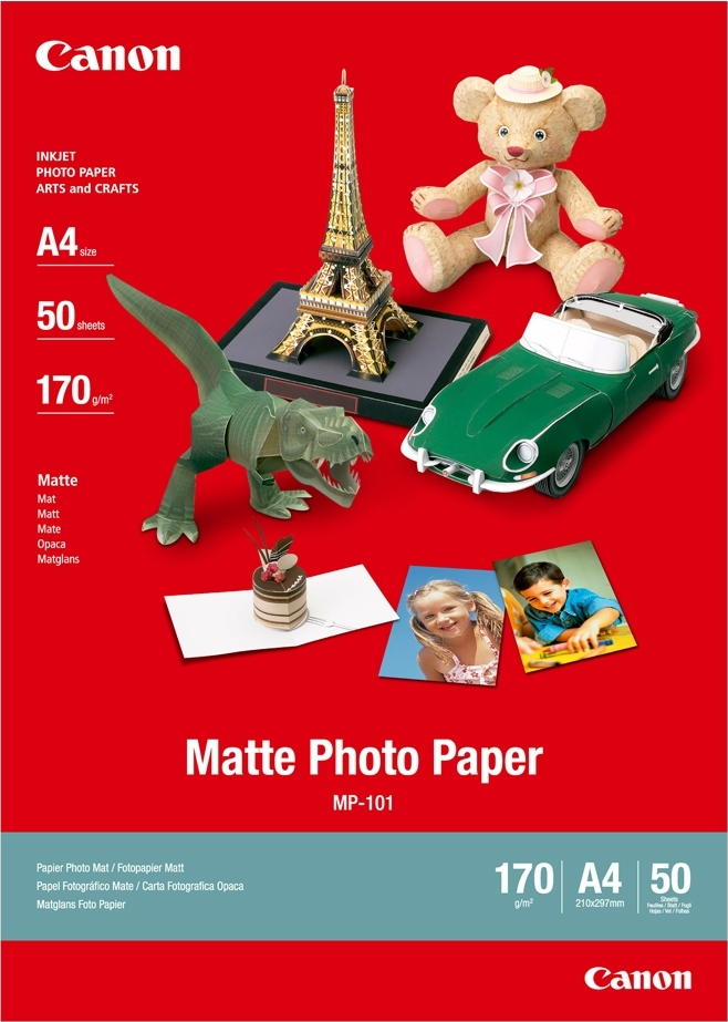 20190521120803_canon_fotografiko_charti_matte_a4_50_fylla.jpeg Canon Paper 7981A005 / MP-101 White - Image 1