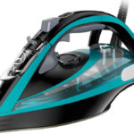 Tefal Ultimate Pure FV9844 Dampfbügeleisen, Schwarz/Türkis