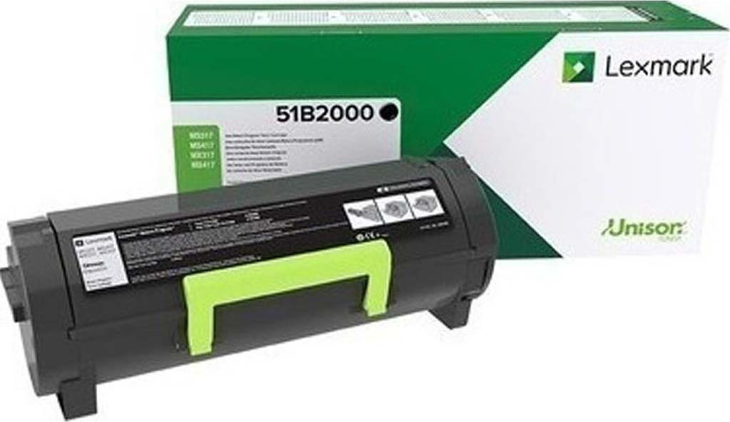 Lexmark Toner 51B2000  Schwarz - Image 1