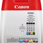 Canon Tinte CLI-571 4er-Pack Schwarz und Farben BKCMY