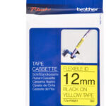 Brother Ribbon TZEFX631 / TZE-FX631 Black on Yellow