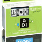 Dymo Ribbon S0720820 / 45800 Black on transparent