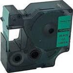 Dymo Ribbon S0720890 / 45809 Black on Green