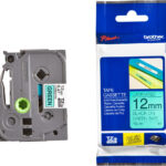 Brother Ribbon TZE731 / TZE-731 Black on Green